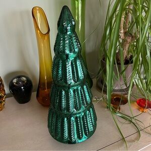 Large Mercury glass evergreen tree Christmas
17 inches tall